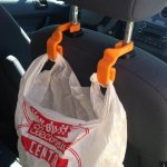 3d printed bag support for car